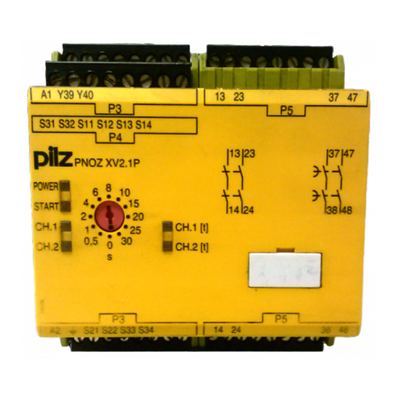 Pilz PNOZ XV2.1P Operating Manual