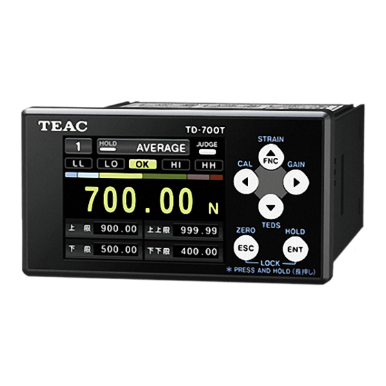 Teac TD-700T Manuals