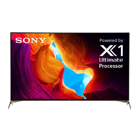 SONY BRAVIA KD-65X9507H, 55X9507H Reference Guide