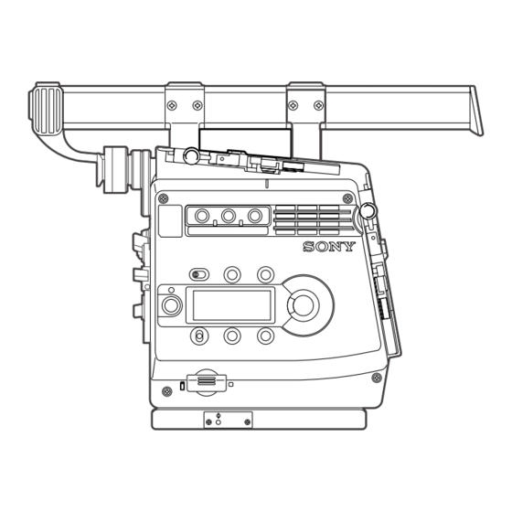 Sony F35 Maintenance Manual