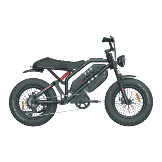 User Manuals: RAEV BULLET PRO Electric Bike