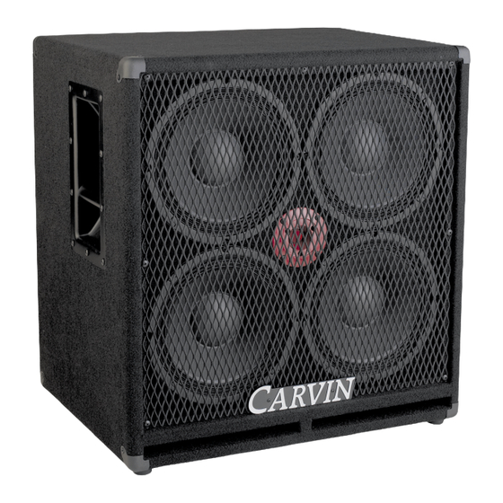 CARVIN RL410T Instructions