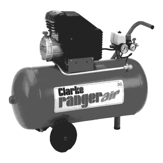 Clarke air Ranger 25 Operating And Maintenance Instructions Manual