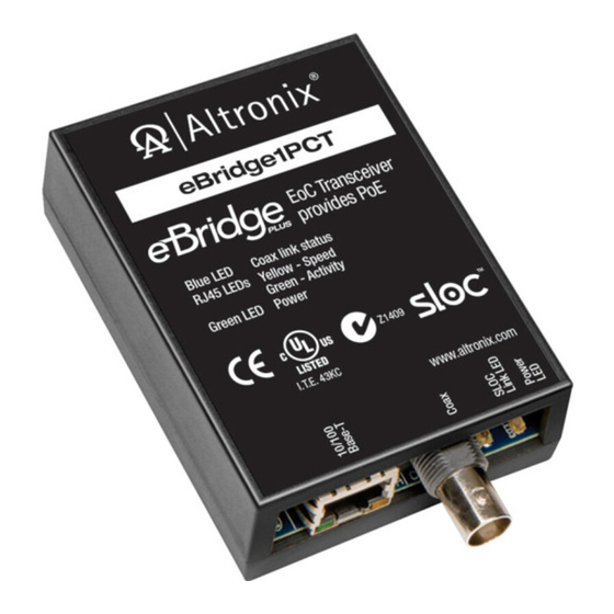 Altronix eBridge1PCR Installation Manual
