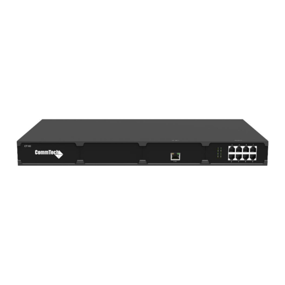 CommTech CT100 Manuals