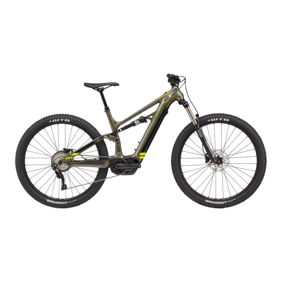 Cannondale Moterra Neo Shimano DU-E7000 Manuals