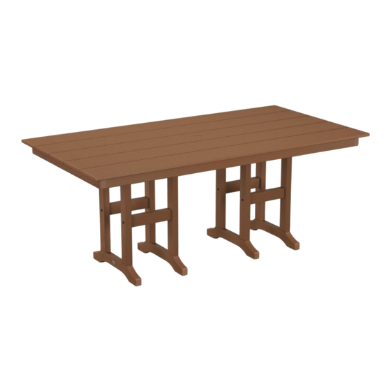 Polywood FDT3772 Assembly Instructions Manual