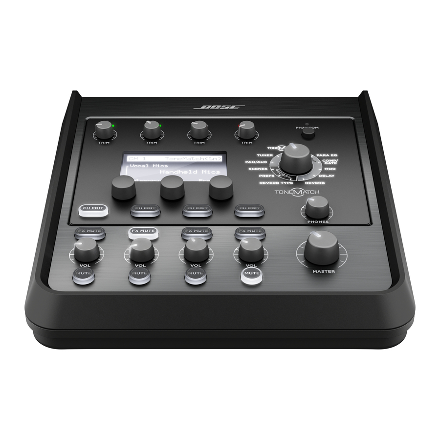 Bose T4S/T8S ToneMatch Mixer Manual