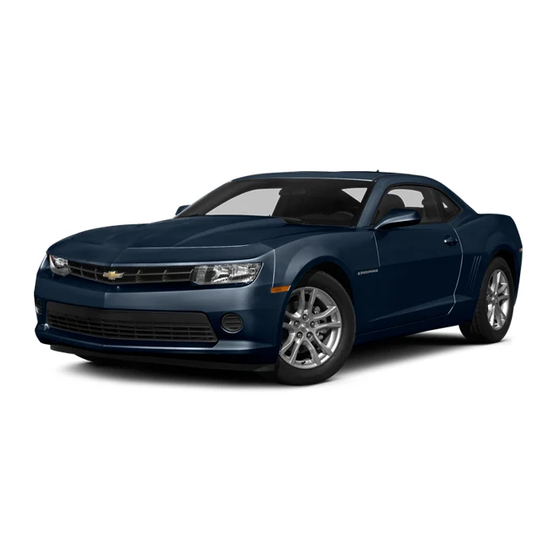 Chevrolet Camaro 2014 Getting To Know Manual