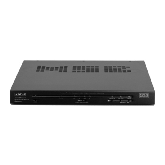 MSB Technology ADD-1 Owner's Manual