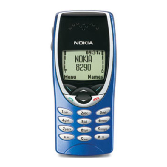 Nokia 8290 - Cell Phone - GSM Manuals