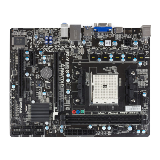 Biostar Hi-Fi A85S3 Setup Manual
