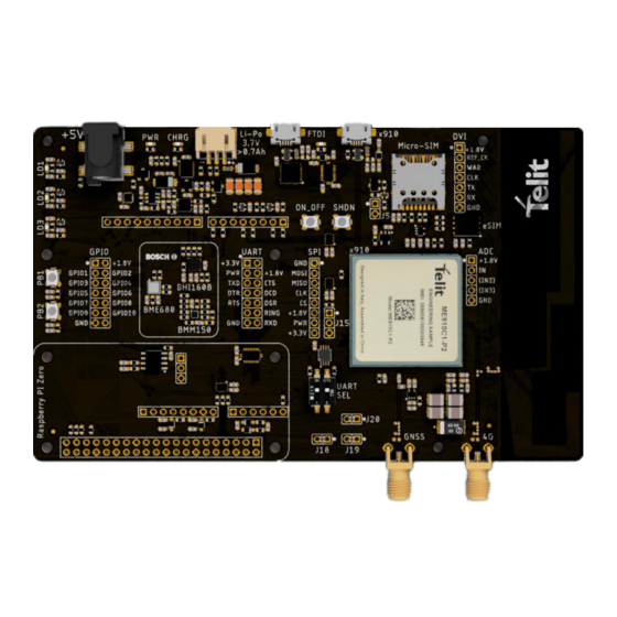 Telit Wireless Solutions Bravo EVK Hw User Manual