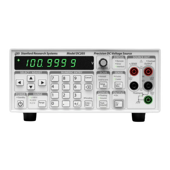 SRS Labs DC205 Operation And Service Manual