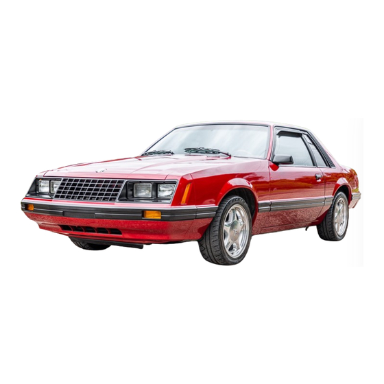 Ford MUSTANG 1981 Service Manual