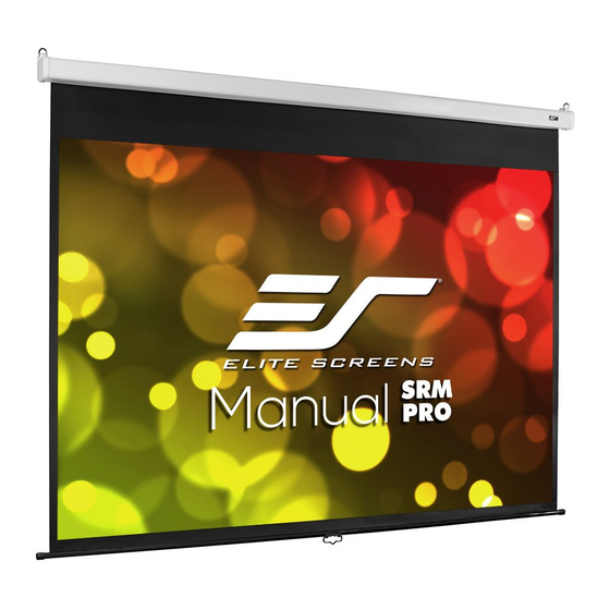 Elite Screens M100VSR-PRO Manual