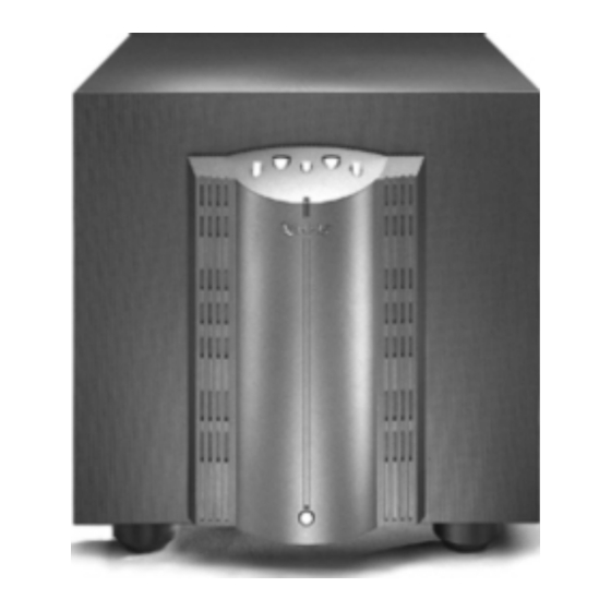 Infinity HPS500 Technical Manual