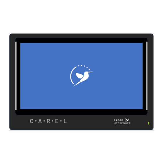 Carel BADGE MESSENGER SRX Manual