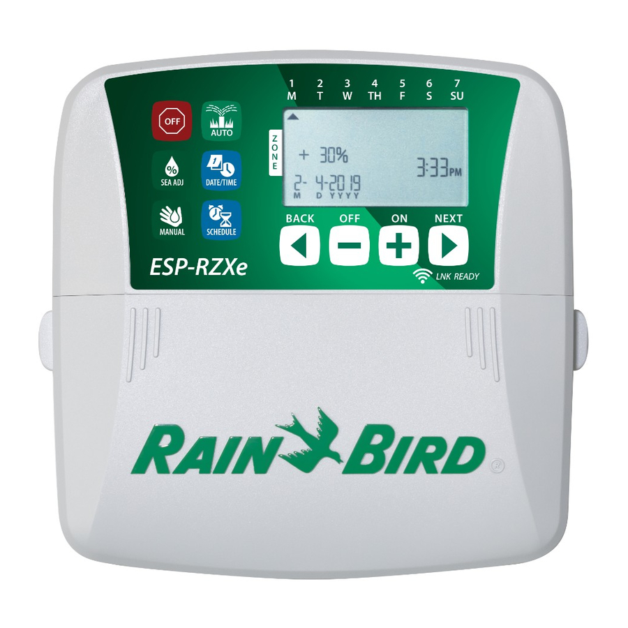 Rain Bird RZXE4I-230 Installation Manual And Operation Manual