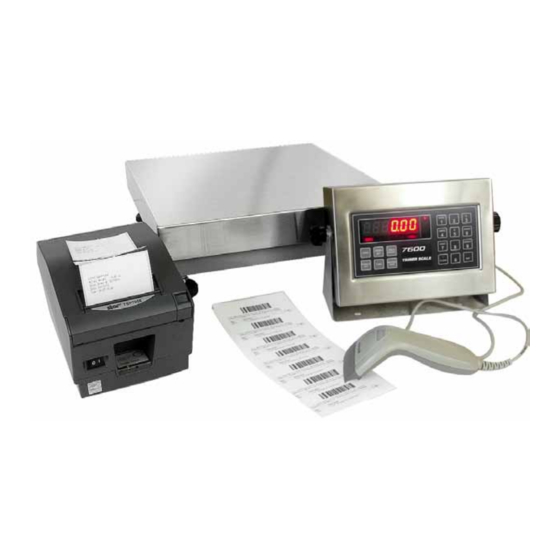 Triner Scale 7600 Operating Manual