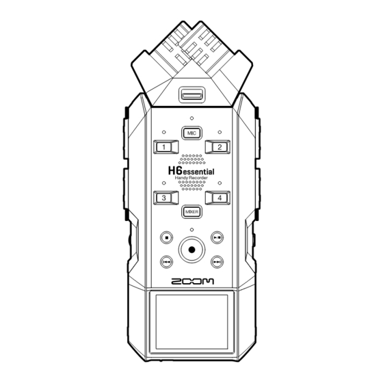 Zoom H6essential Operation Manual