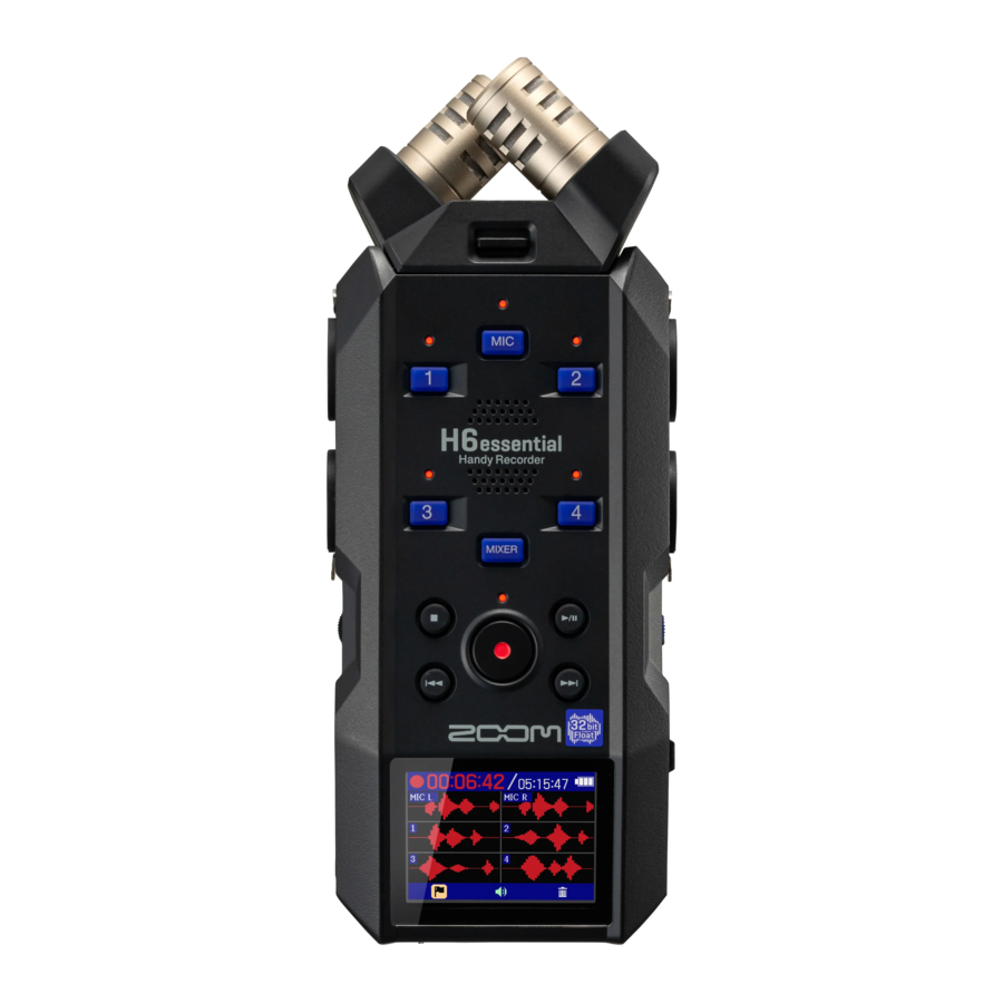 ZOOM H6essential Manual