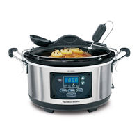 Hamilton Beach 33967 - 6 Qt Programmable Stainless Slow Cooker Product Manual