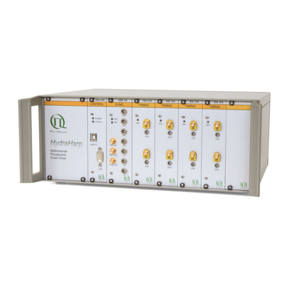 PicoQuant HydraHarp 400 User Manual And Technical Data