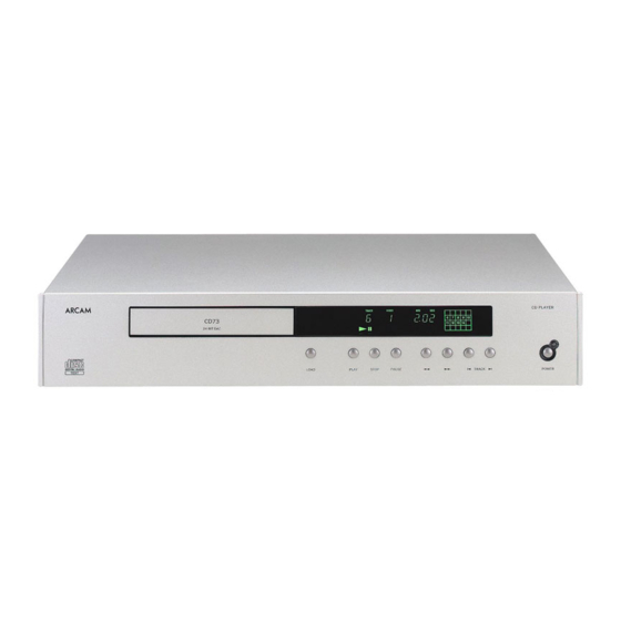 Arcam CD73 Service Manual