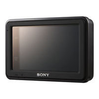 Sony NVU84 - Widescreen Portable GPS Navigator Instruction Manual