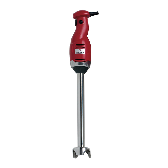Sammic TR Series User Manual