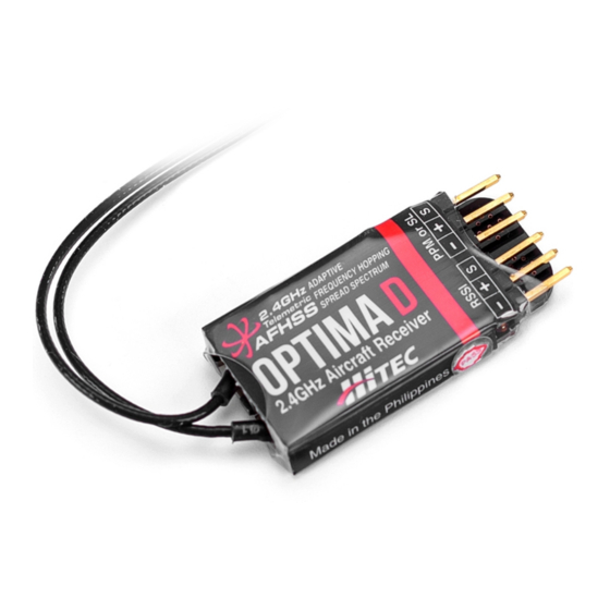 HITEC OPTIMA D Instructions