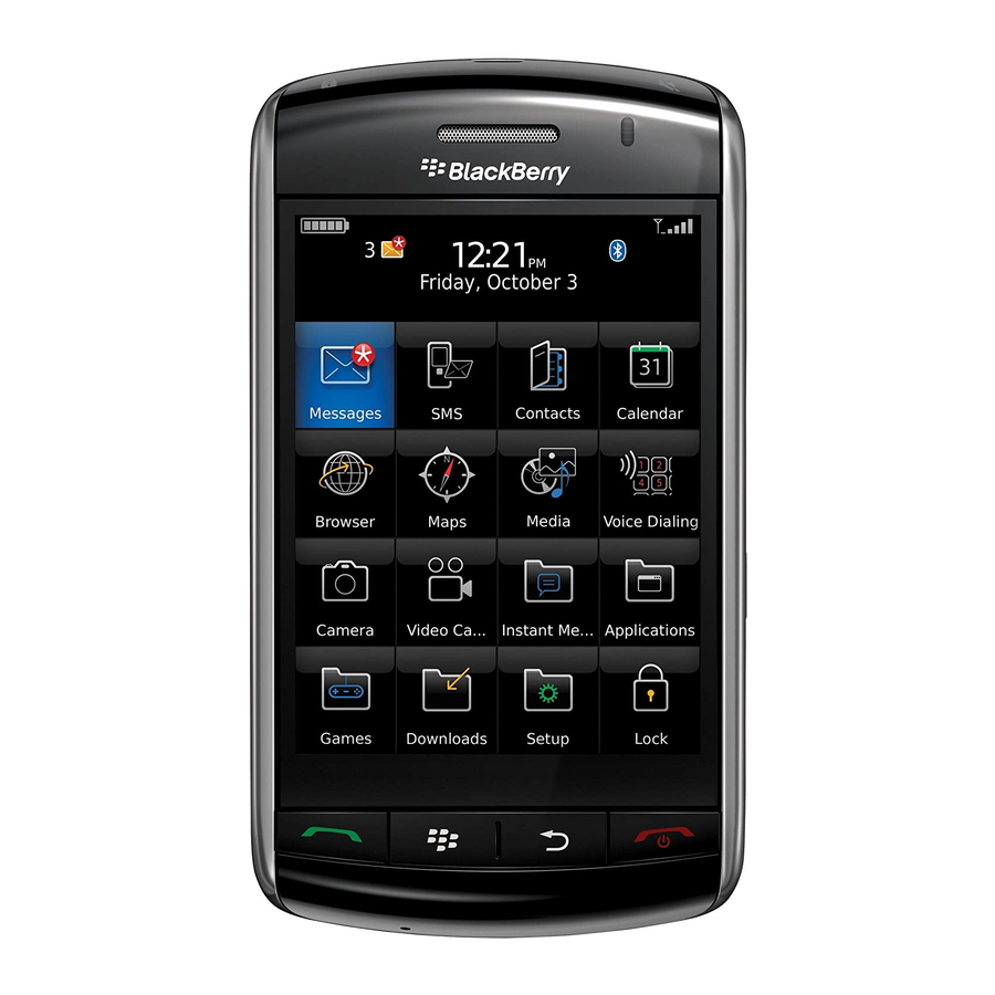 Blackberry Storm 9530 User Manual