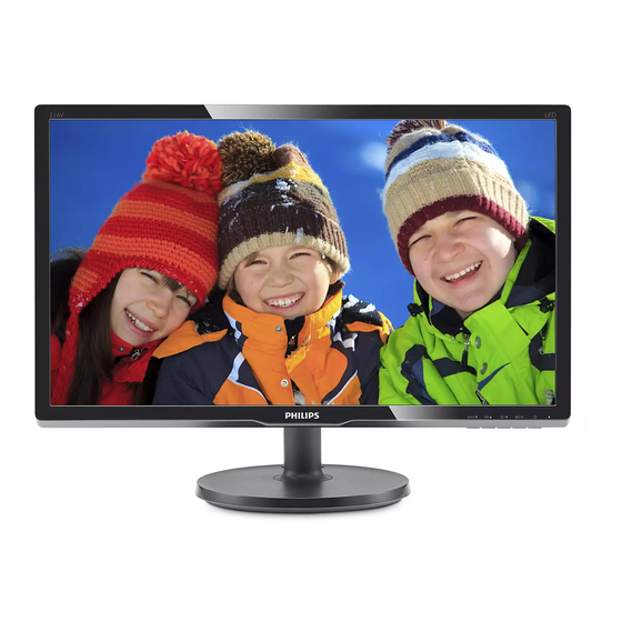 Philips 216V6 LCD monitor Manuals