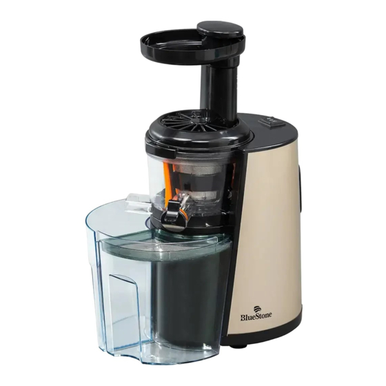User Manuals: Bluestone SJB-6556 Slow Juicer