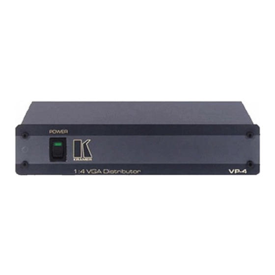 Kramer VP-4 User Manual