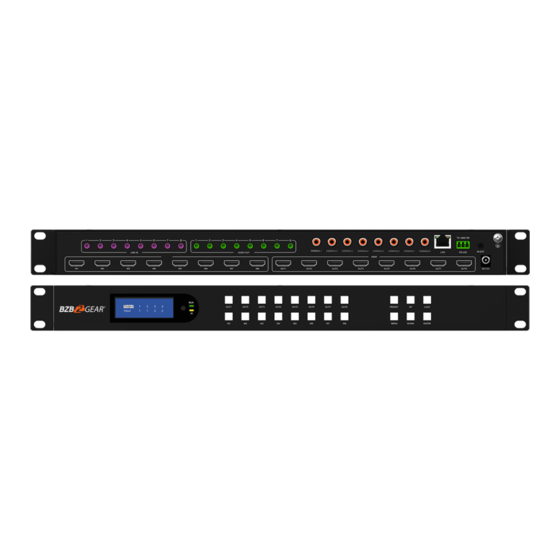 User Manuals: BZB Gear BG-4K-VP88 HDMI Matrix Switcher
