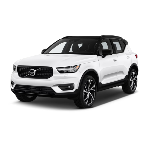 Volvo XC40 2019 Owner's Manual