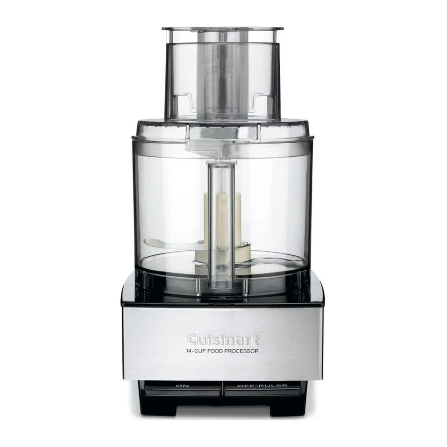 Cuisinart DFP-14N Series - Classic 14-Cup Food Processor Manual