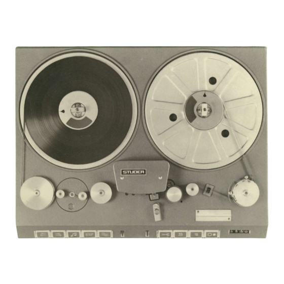 Studer J37 Manual