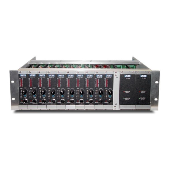 ATI Audio System 10k Operating And Maintenance Manual