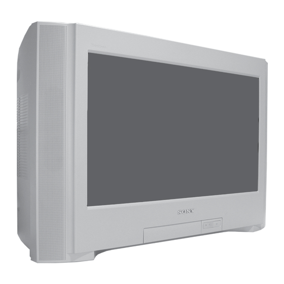 Sony FD TRINITRON KV-28CL11B Service Manual