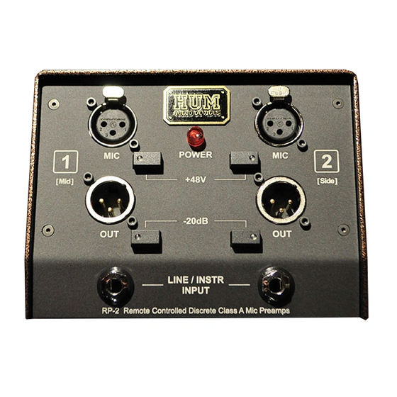 HUM RP-2 Owner's Manual