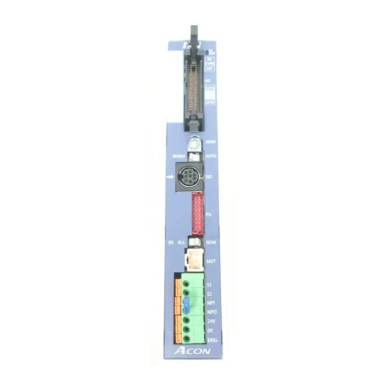IAI ACON-C Series First Step Manual