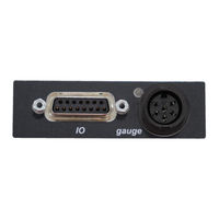 Pfeiffer Vacuum GAUGE/IO Supplementary Information