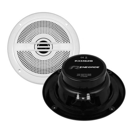 Audio Design RENEGADE RXM Series Quick Start Manual