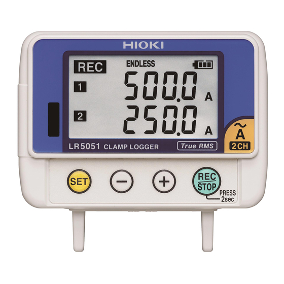 Hioki LR5051-20 Instruction Manual