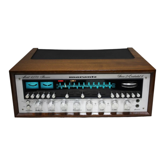 Marantz 4270 Instructions Manual