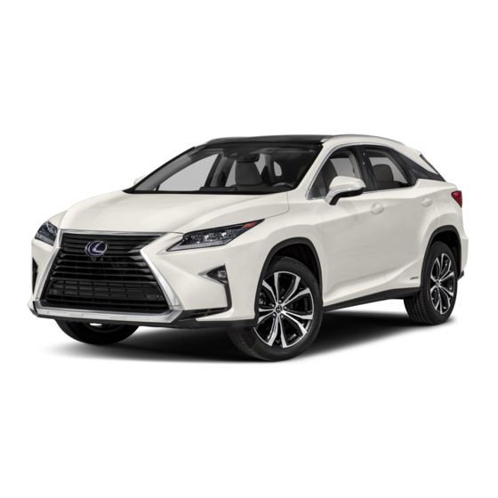 Lexus RX 450h Warranty And Services Manual