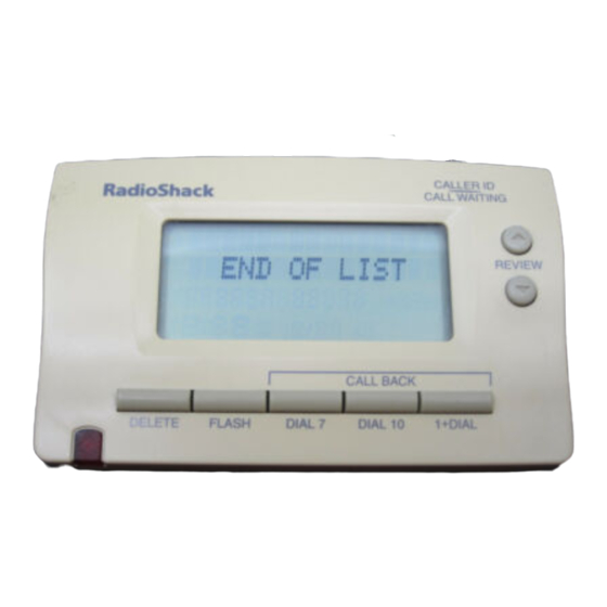 Radio Shack CID-941 Owner's Manual